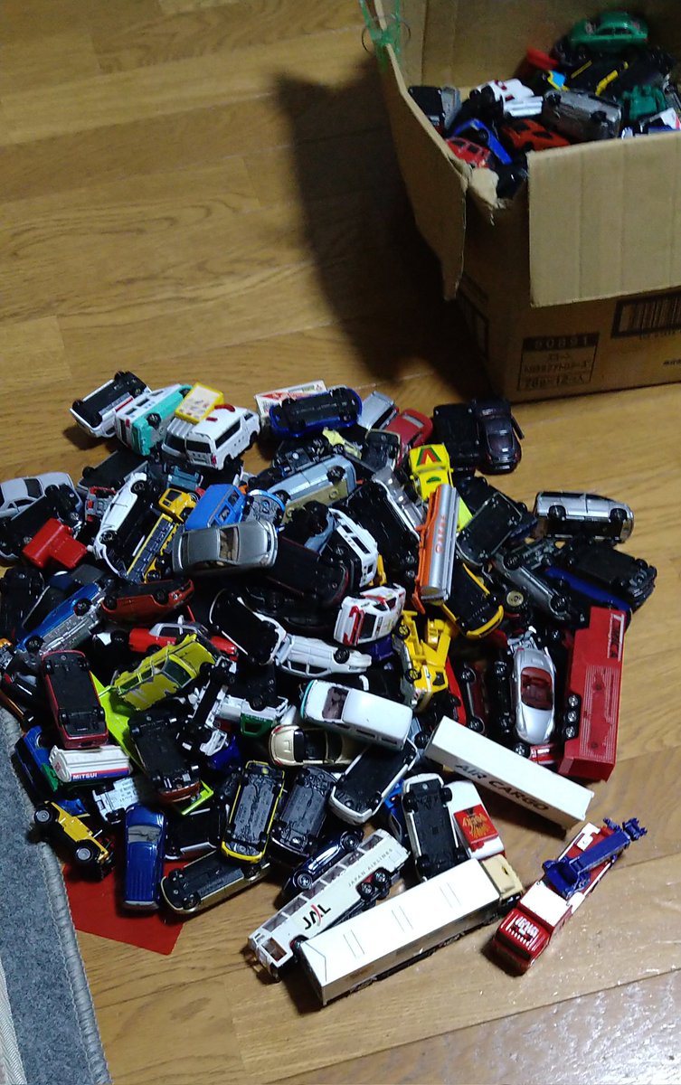 自分が持ってるトミカがオークションみたいになってやがる