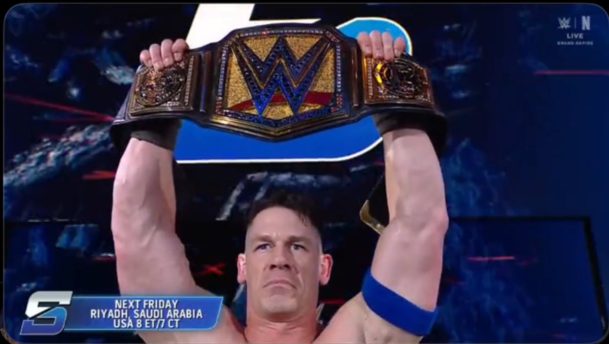 SKWrestling_'s tweet image. "Elvis just left the motherf***ing building."

- John Cena
#SmackDown