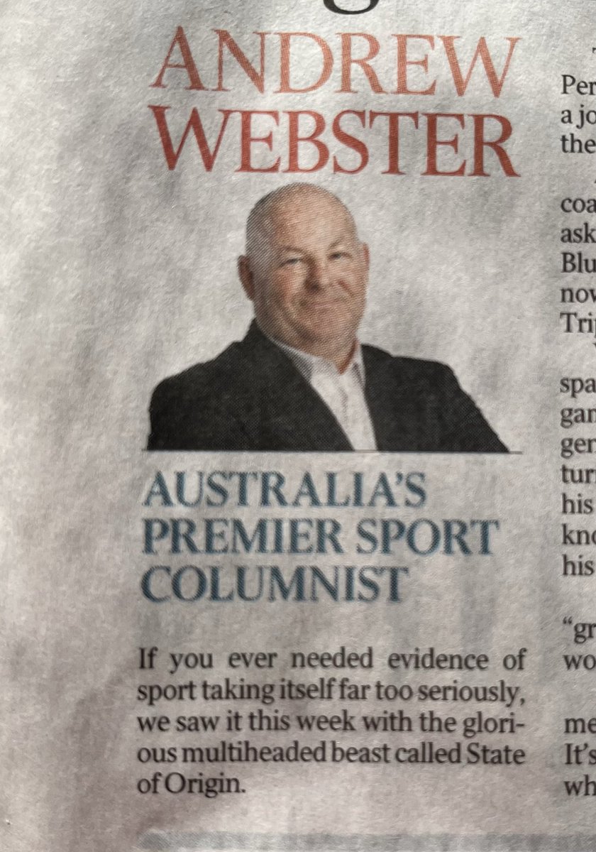Nice touch of unintended irony in today’s Australian…