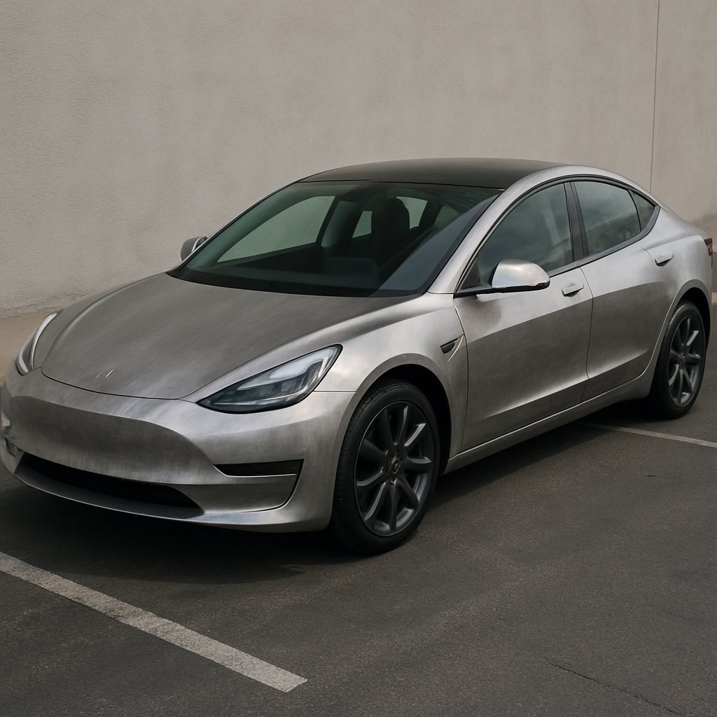 harsolri's tweet photo. Hear me out Elon!
Stainless steel Model 3 ❤️ 

@elonmusk @Tesla https://t.co/4PS52Zgj7W