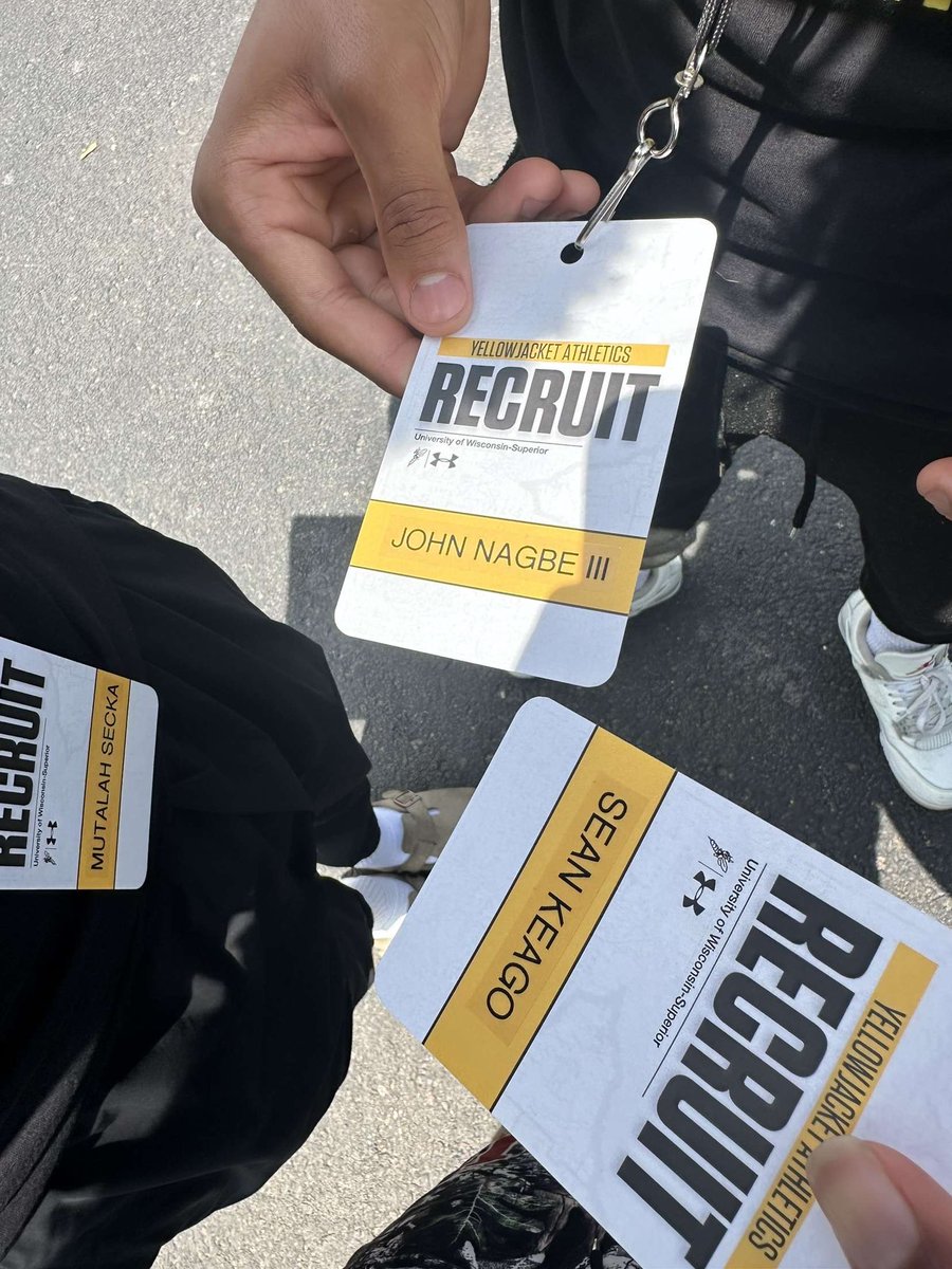 John (@john_nagbe07) on Twitter photo Had a great time at @UWSuperior checking out the campus and track program this past Tuesday 🟡⚫️ Excited for the next level 🏃♂️🔥
<a href="/MutalahSecka20/">Mutalah Secka</a> <a href="/FreemanJackson0/">Jackson Freeman</a> <a href="/seankeago/">Sean Keago</a> Had a great time at @UWSuperior checking out the campus and track program this past Tuesday 🟡⚫️ Excited for the next level 🏃♂️🔥
<a href="/MutalahSecka20/">Mutalah Secka</a> <a href="/FreemanJackson0/">Jackson Freeman</a> <a href="/seankeago/">Sean Keago</a>