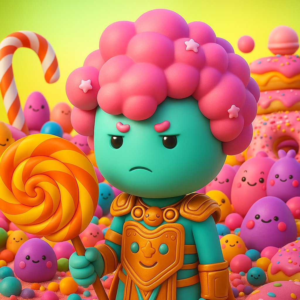 Raptorman25's tweet photo. Don’t be fooled by the sweet looks of the @BedtimeNFT @CandymenFaction. Behind their candy-coated charm lies fierce power and fearless grit. These warriors may look adorable, but they can hold their ground, even against the ruthless Bad Demons. Cute? Yes. Weak? Never.
#Candymen https://t.co/sn4GfMnILm