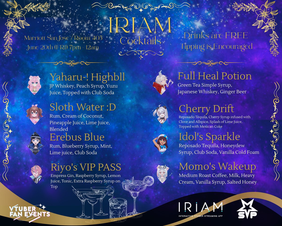 Vtuber Fan Events | Previously Holofanevents (@vtuberfanevents) on Twitter photo The #VFEBlueStar Room Party is underway at #OffKaiGen4!
Stop by the Marriott Room 405 for laid back karaoke, games, and even tarot with <a href="/IRIAM_US/">IRIAM US๏ฝVirtual Streaming App</a> Founding Streamers! The #VFEBlueStar Room Party is underway at #OffKaiGen4!
Stop by the Marriott Room 405 for laid back karaoke, games, and even tarot with <a href="/IRIAM_US/">IRIAM US๏ฝVirtual Streaming App</a> Founding Streamers!