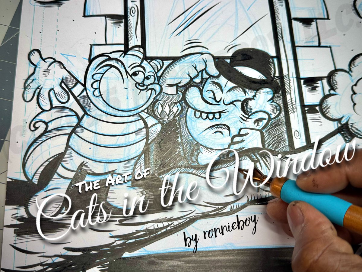 Ronnieboyink's tweet photo. Another traditionally hand-drawn sneak peek page. The illustrations are completed for my book, but my perfectionist won't let me stop adding new art, Lol, ￼so I’m adding new pages here and there to make the story flow. #comicstrip https://t.co/Xvbdq4Aipm