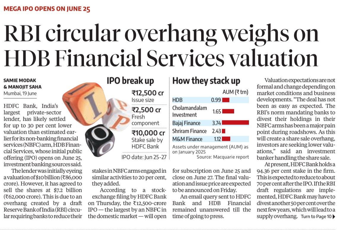 #AllAboutHDBFinancialIPO     

 #hdbfinancial #IPOAlert #IPOUpdate #HDB #HDFCBank #HDBIPO #IPONews #UpcomingIPO #IPOs     

We deal in #UnListedShares #PreIPO #PvtEquity #UnListed #Shares  

connect on wa.me/7977529030 for more details