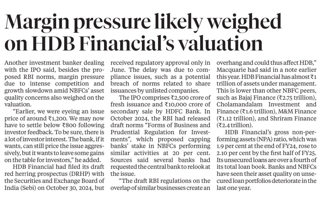 #AllAboutHDBFinancialIPO     

#hdbfinancial #IPOAlert #IPOUpdate #HDB #HDFCBank #HDBIPO #IPONews #UpcomingIPO #IPOs     

We deal in #UnListedShares #PreIPO #PvtEquity #UnListed #Shares  

connect on wa.me/7977529030 for more details