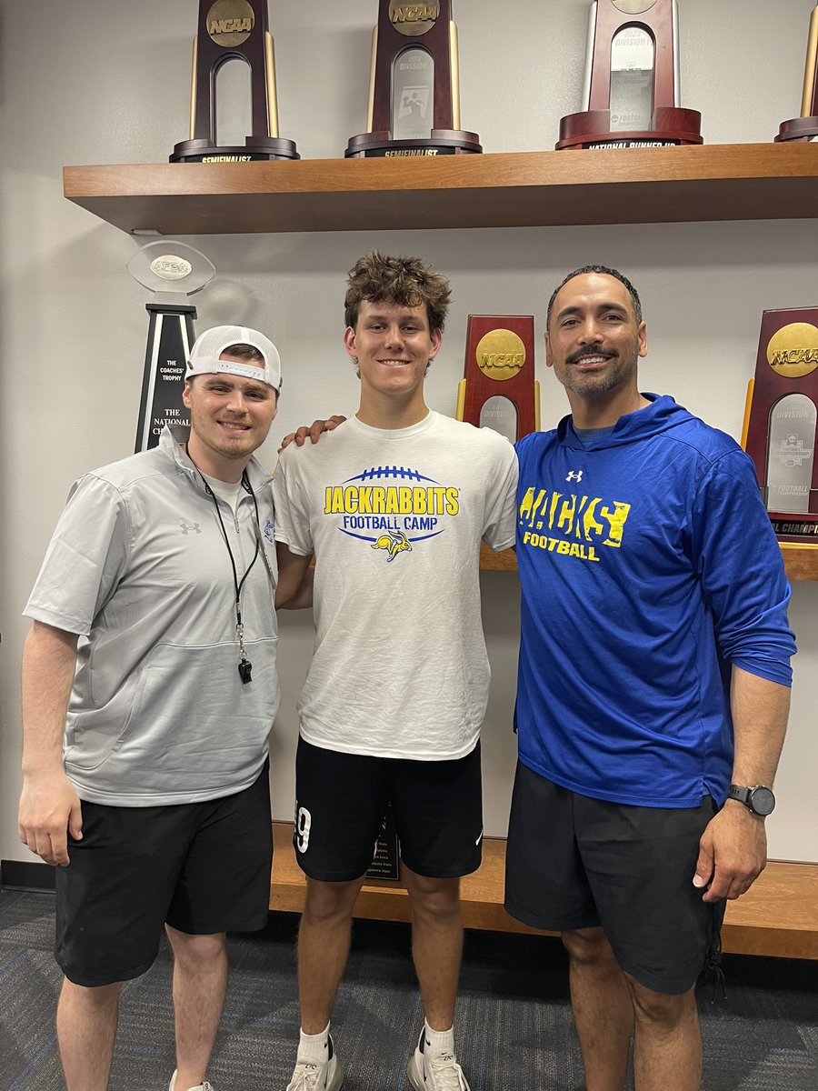 kylenad5's tweet image. Thank you @CoachDtjackson and @CoachiJACK for having me out at camp today. I charted 8/9 on Fg and won the Fg Comp! I can’t wait to be back up in Brookings! @GoJacksFB @codybrown_20 @CoachDanMcGuire @GP_Recruiting @Coach_MThompson @Hunterh24 @ThePuntFactory @Chris_Sailer