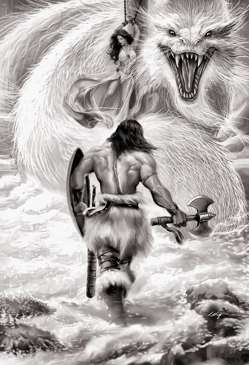 axlsalles's tweet photo. 2025   
#robertehoward #johnbuscema #conan #barbarian #comics #LairoftheIceWorm #commissionart https://t.co/8yWhKnFaRV