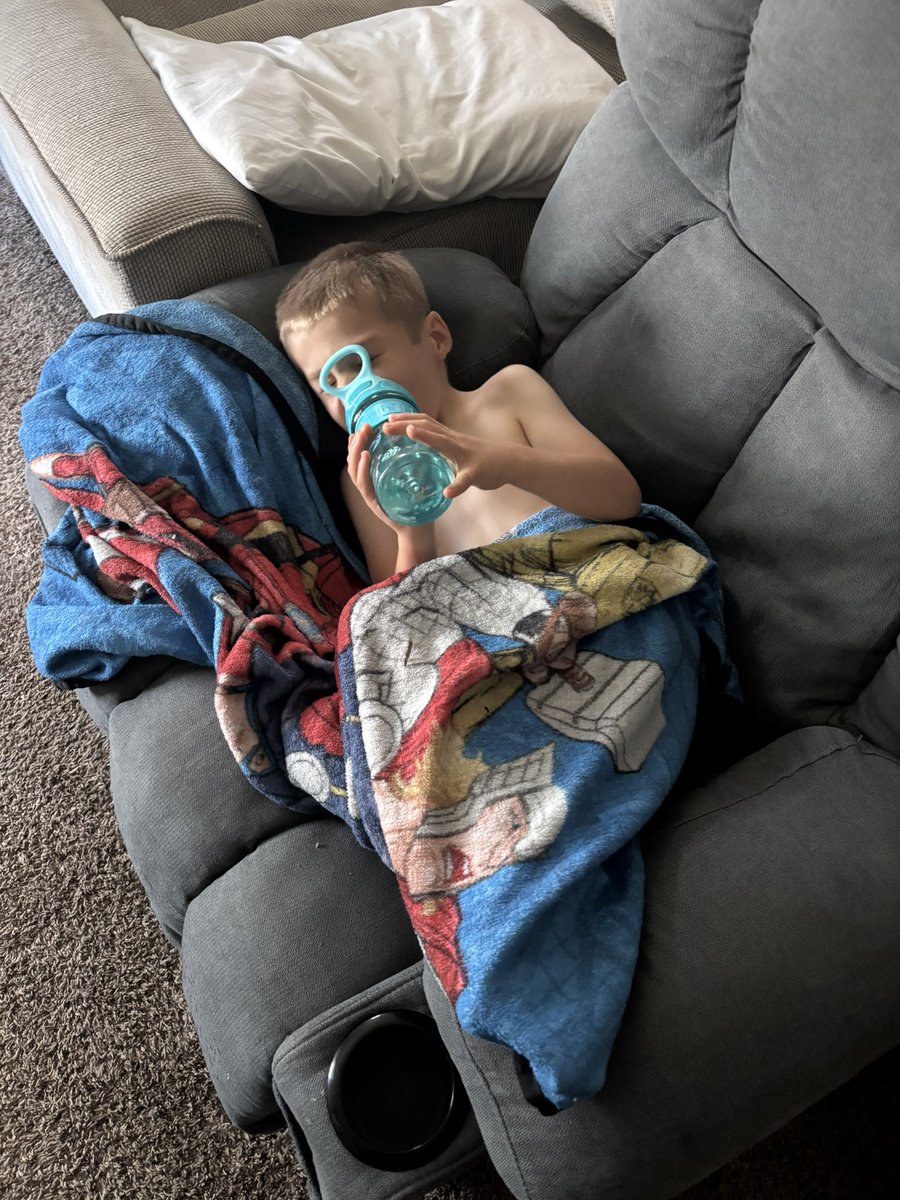 Seems like every summer something cool like this happens. Carter normally gets his fluids thru his g-tube (pump in his stomach). While he’s been properly hydrated all day, just goes ahead and grabs his water and needs a refill. But I did get kicked out of my spot….
