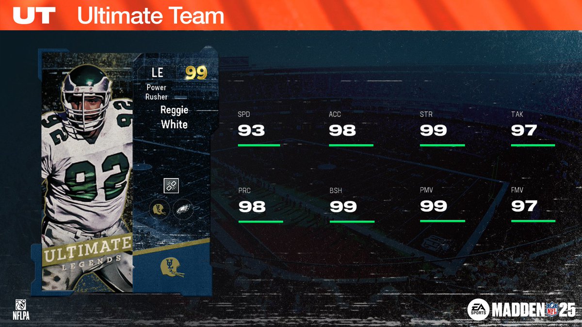 EASPORTS_MUT's tweet image. Ultimate Legends built for the trenches drop tomorrow in #Madden25 💥
👑 Reggie White
👑 Rob Gronkowski
👑 Ndamukong Suh
👑 Marshal Yanda