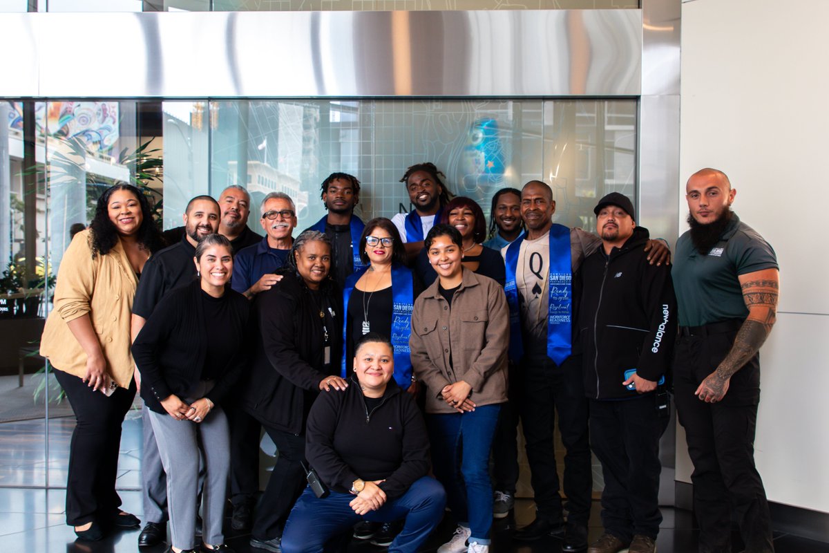 SDPartnership's tweet image. Our Safe Sleeping O-Lot team just celebrated a huge milestone in our new Workforce Readiness Program. This initiative is designed to empower residents by providing the tools and support needed to secure employment and work toward long-term, stable housing. Over four weeks,…