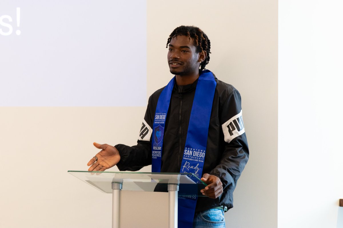 SDPartnership's tweet image. Our Safe Sleeping O-Lot team just celebrated a huge milestone in our new Workforce Readiness Program. This initiative is designed to empower residents by providing the tools and support needed to secure employment and work toward long-term, stable housing. Over four weeks,…