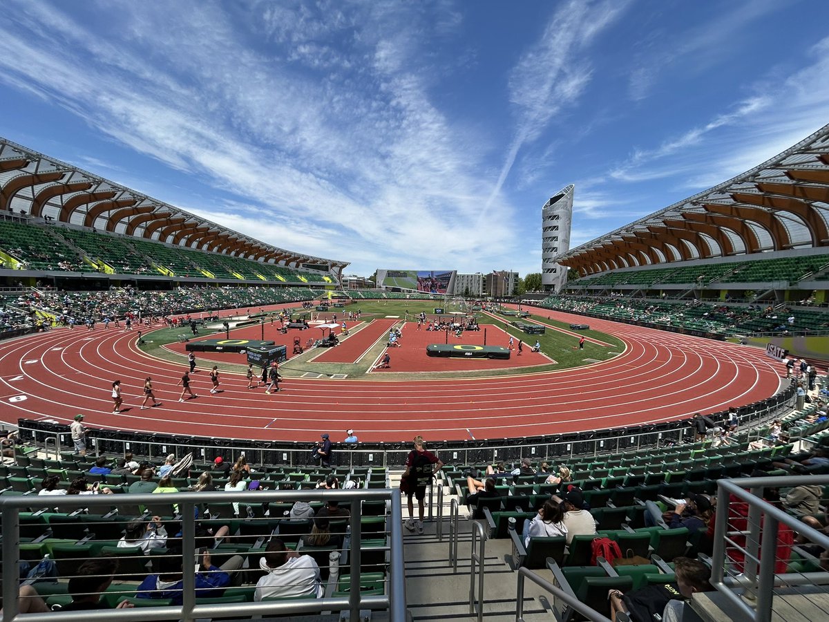 Best of luck to Elijah Heitkamp as he will compete at the Nike Outdoor Nationals this weekend in Eugene, Oregon at Hayward Field.
He will compete in the 110m (Sat.) and 400m hurdles (Sun.)
Wow, what an experience this will be for him!   Go get’em Elijah!!