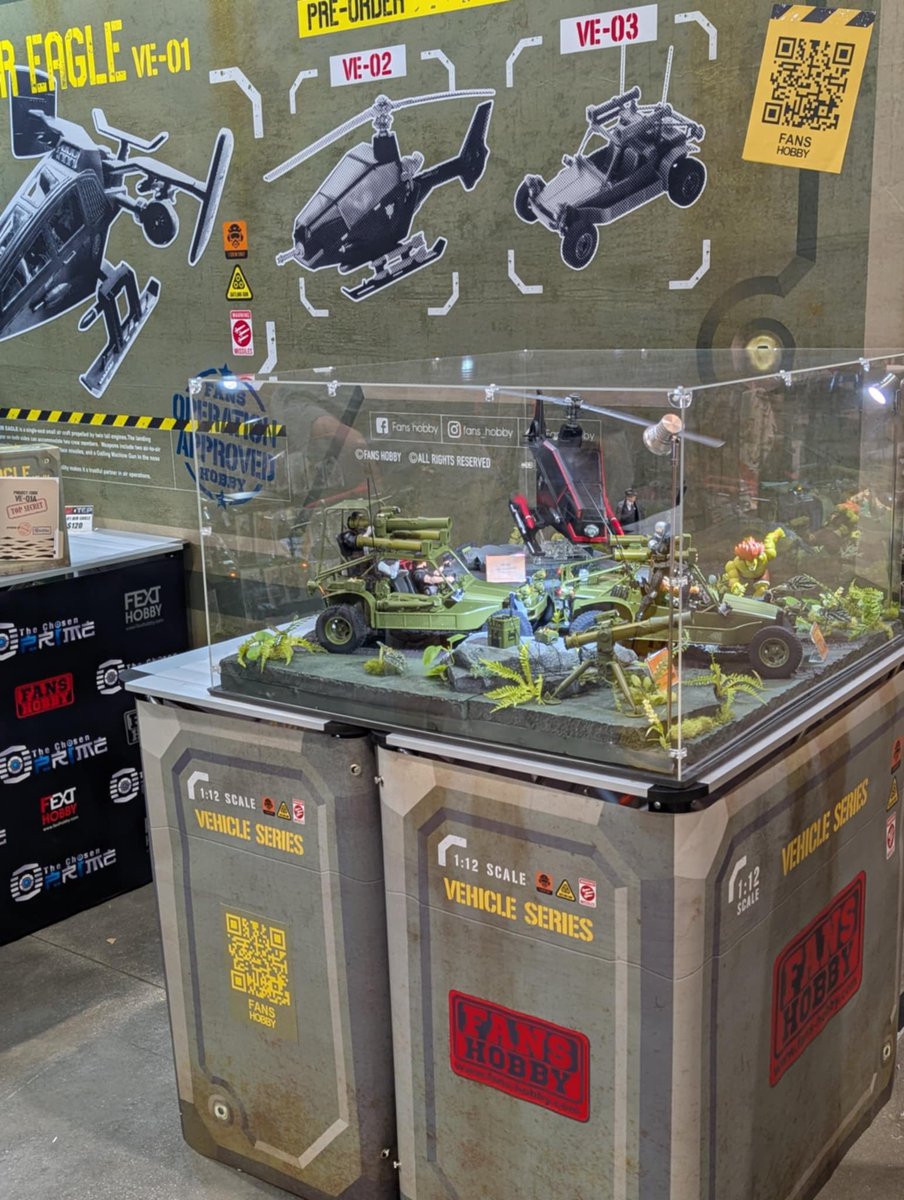fans_hobby's tweet photo. Fans Hobby VE series landed at @JoefestToyComic !
Have a preview of the booth & display!
Pls visit us at @chosenprime booth (no. 183 & 184), see you at the show!
#fanshobby #1to12scale #aireagle #1to12vehicle #ve03 #ve01 #ve01a #joefest2025 #ve02 https://t.co/2HDHbwkSGw