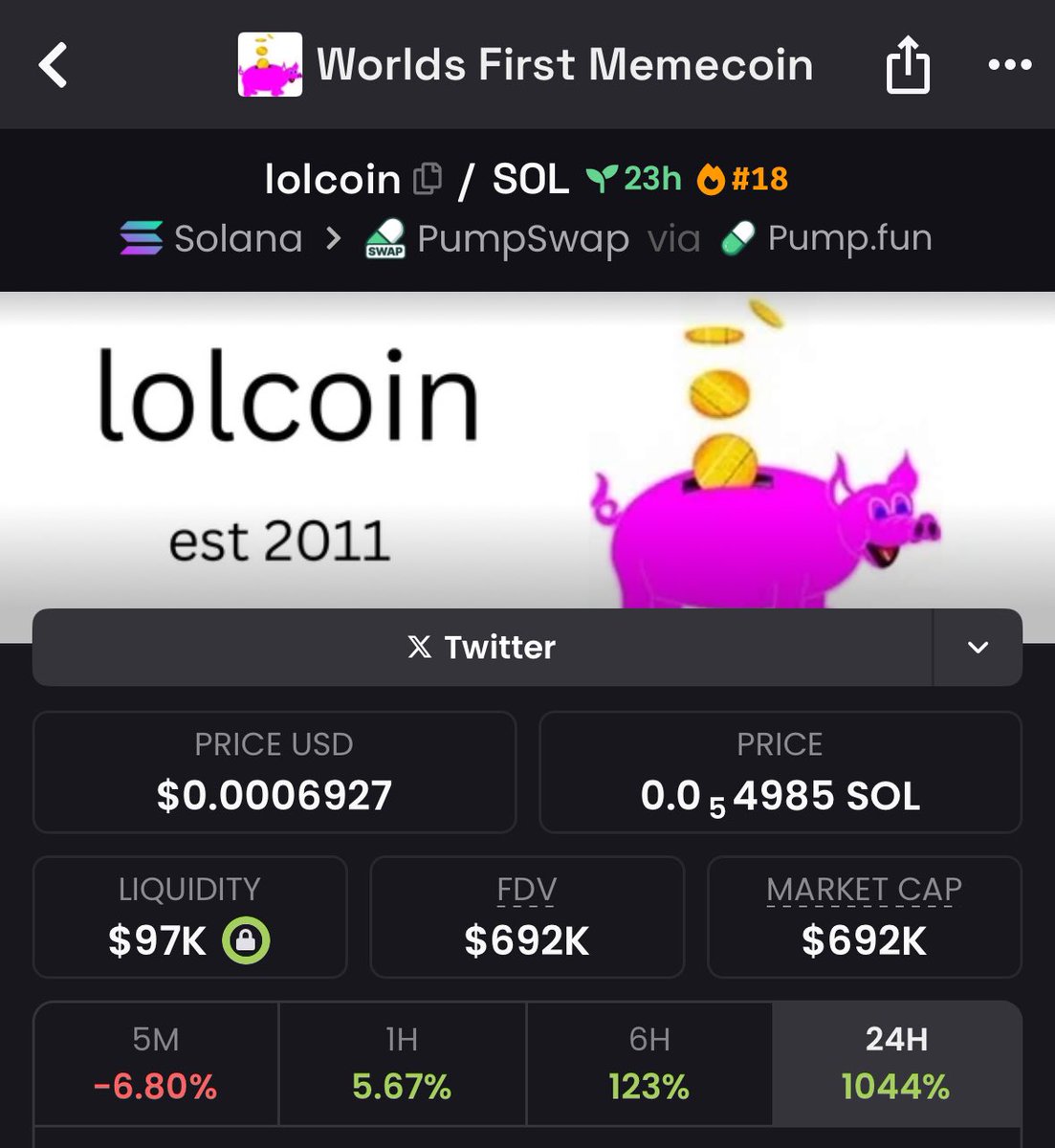 the worlds first memecoin #lolcoin don’t miss this gem #fartcoin #doge