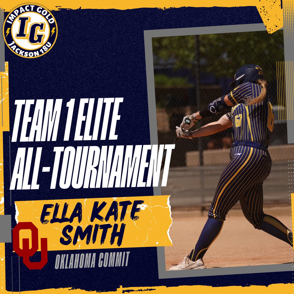 Impact Gold Jackson 18Uš„ (@ig_jackson18u) on Twitter photo Congratulations to our FIVE players named to the Team 1 Elite Club Invite All-Tournament Team!! Way to go IG!!
ā¢Stanford signee <a href="/25Addyson/">Addyson Sheppard</a>
ā¢Arkansas commit <a href="/macie_moo26/">MACIE DEVER BOAZ</a>
ā¢Alabama A&M commit <a href="/lilycalderon_06/">Lily Calderon</a>
ā¢Oklahoma commit <a href="/eksoftball2026/">Ella Kate Smith āEKā 2026</a>
ā¢2026 Outfielder Adrienne Congratulations to our FIVE players named to the Team 1 Elite Club Invite All-Tournament Team!! Way to go IG!!
ā¢Stanford signee <a href="/25Addyson/">Addyson Sheppard</a>
ā¢Arkansas commit <a href="/macie_moo26/">MACIE DEVER BOAZ</a>
ā¢Alabama A&M commit <a href="/lilycalderon_06/">Lily Calderon</a>
ā¢Oklahoma commit <a href="/eksoftball2026/">Ella Kate Smith āEKā 2026</a>
ā¢2026 Outfielder Adrienne