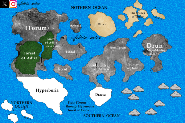 Whether for your novel, RPG campaign, or worldbuilding project get a hand-crafted map like this one, tailored just for your universe!
📍 Commissions Open DM to create your own world!

#FantasyMap #Worldbuilding #CustomArt #MapCommission #AuthorTools #DNDMaps #ArtCommissionsOpen