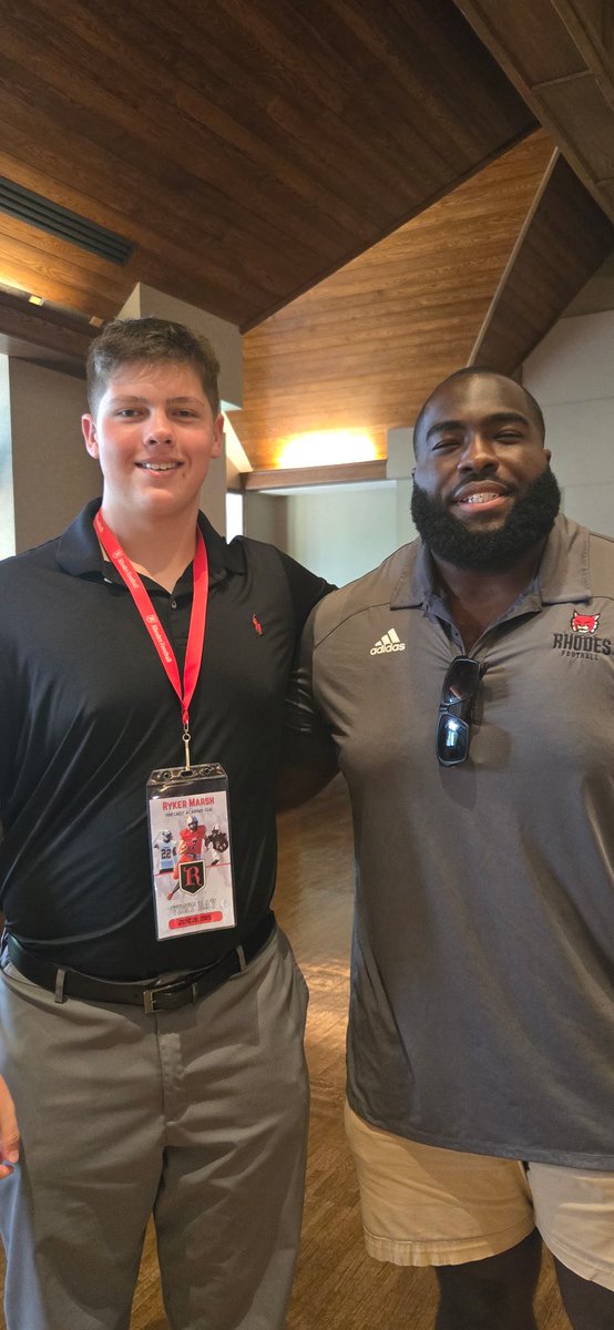 marsh_ryker's tweet image. Had a great visit at Rhodes College. Thank you Coach @CoachBrown60 and Coach @coachrichduncan for having me.
@Coach_DiLella
@CoachKalb1
@CarsonAdams70
@gobigrecruiting
@RecruitGeorgia
@SprayberryJay