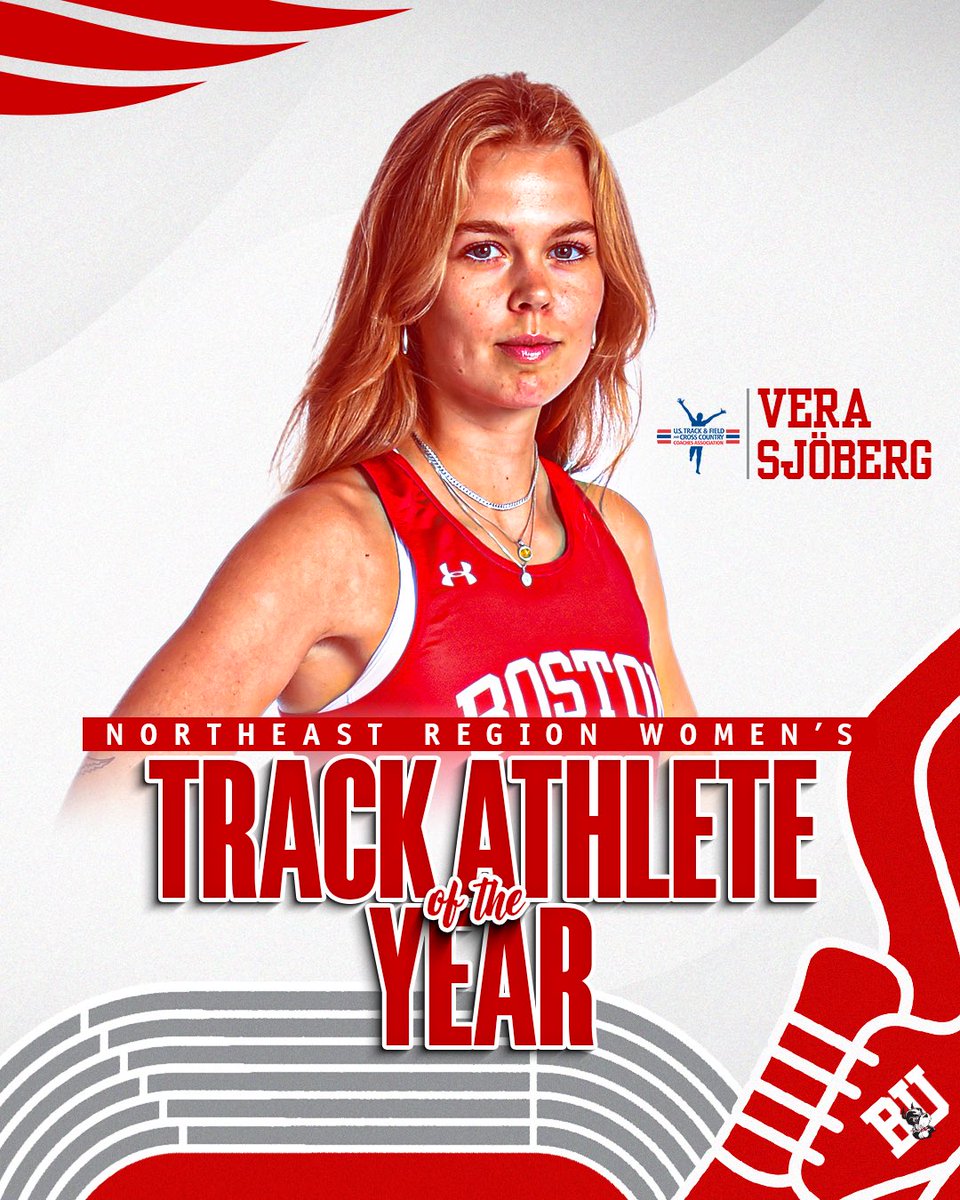 A big year for Vera ends with some recognition from the <a href="/USTFCCCA/">USTFCCCA</a>!

She’s the Northeast Track Athlete of the Year!

#GoBU