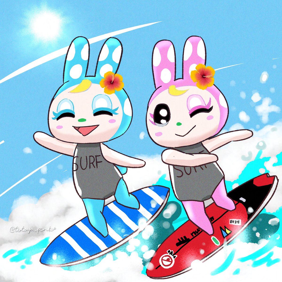 🌴🐰🏄🌊

♬*♪(ˊᗜˋو)و♬*♪(ˊᗜˋو)و

#ACNH 
#どう森美術部 
#acpcc 
#illustration
#夏至