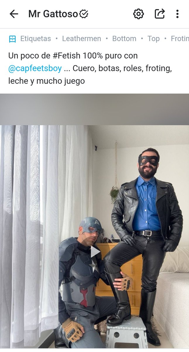 Video 100% fetichista con <a href="/CapFeetsBoy/">Cap Feet Boy</a> 

Mucha diversión 😈😈😈 en onlyfans.com/mrgattoso