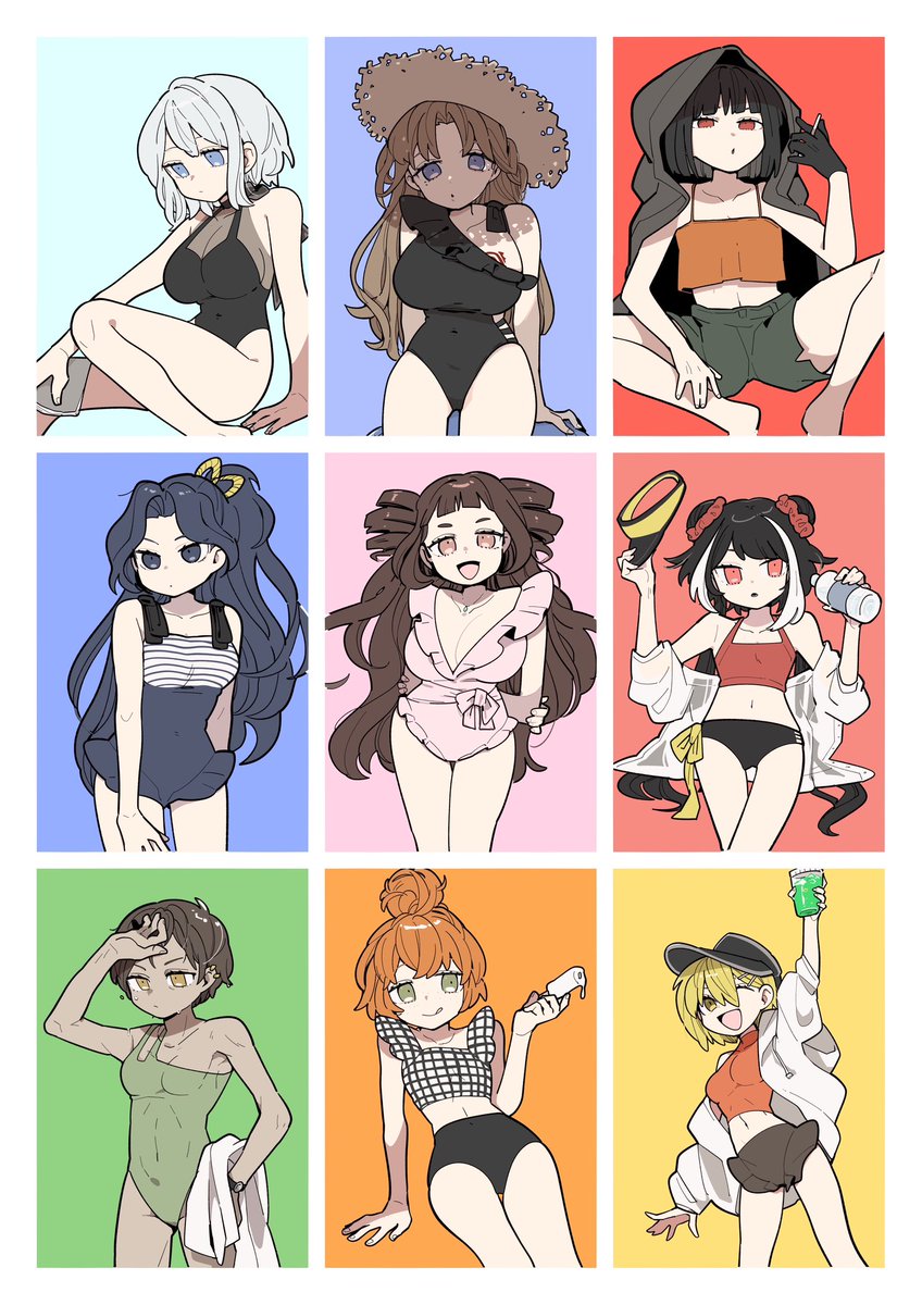 鍵にあった水着女子たちをまとめた