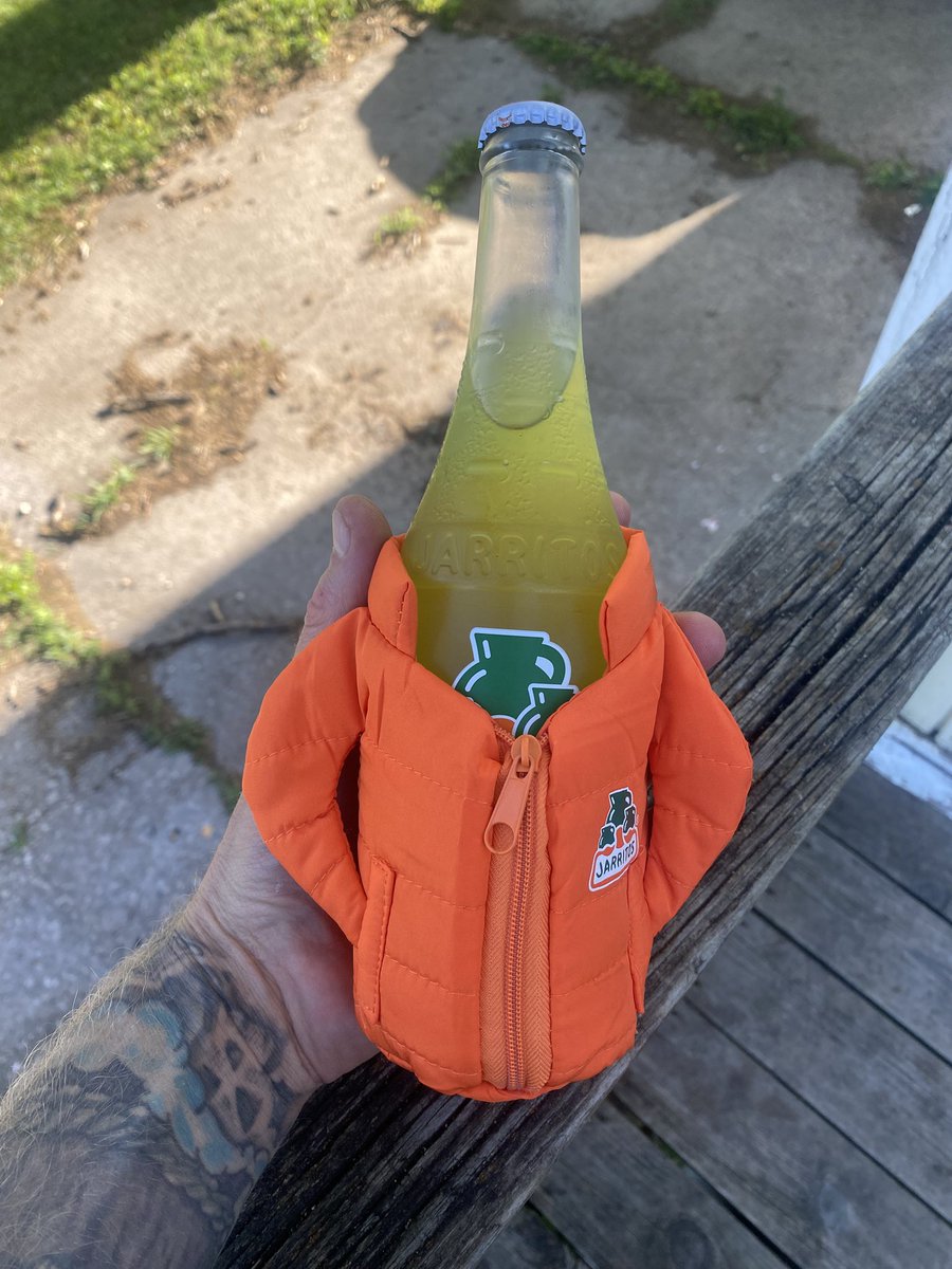 Finally got a <a href="/Jarritos/">Jarritos</a> puffer jacket koozie. Big thank you to <a href="/MexRob7/">Mex Rob</a> for hooking it up. Much appreciation