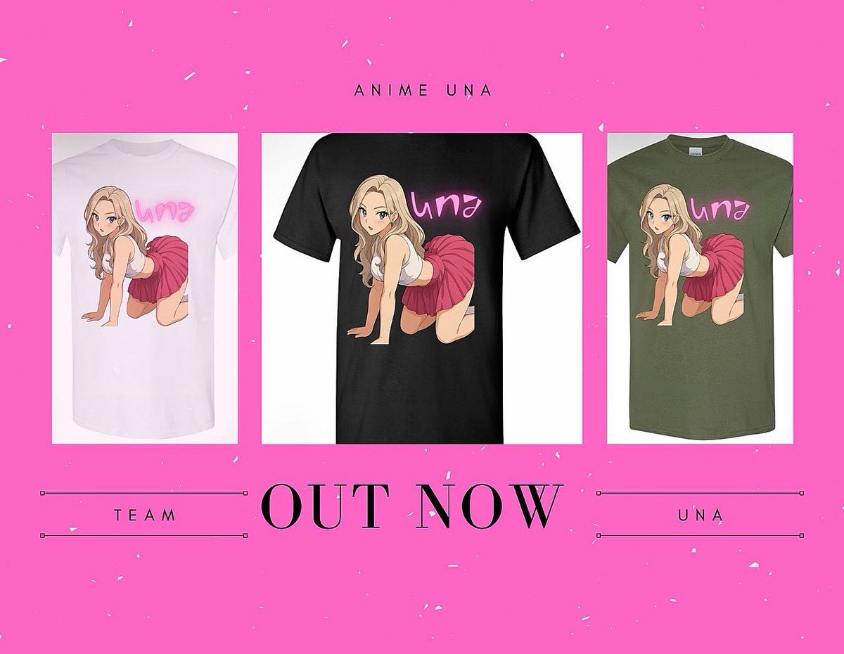 thenumerauna's tweet photo. The merch is here 💕🧁
Cupcake. Anime. Una.
Pick your fave — or grab all 3.
First 10 orders are handled by me personally 👀😌
Message your size & design you like.
#TeamUna 👕✨ https://t.co/31yfFgPfe3