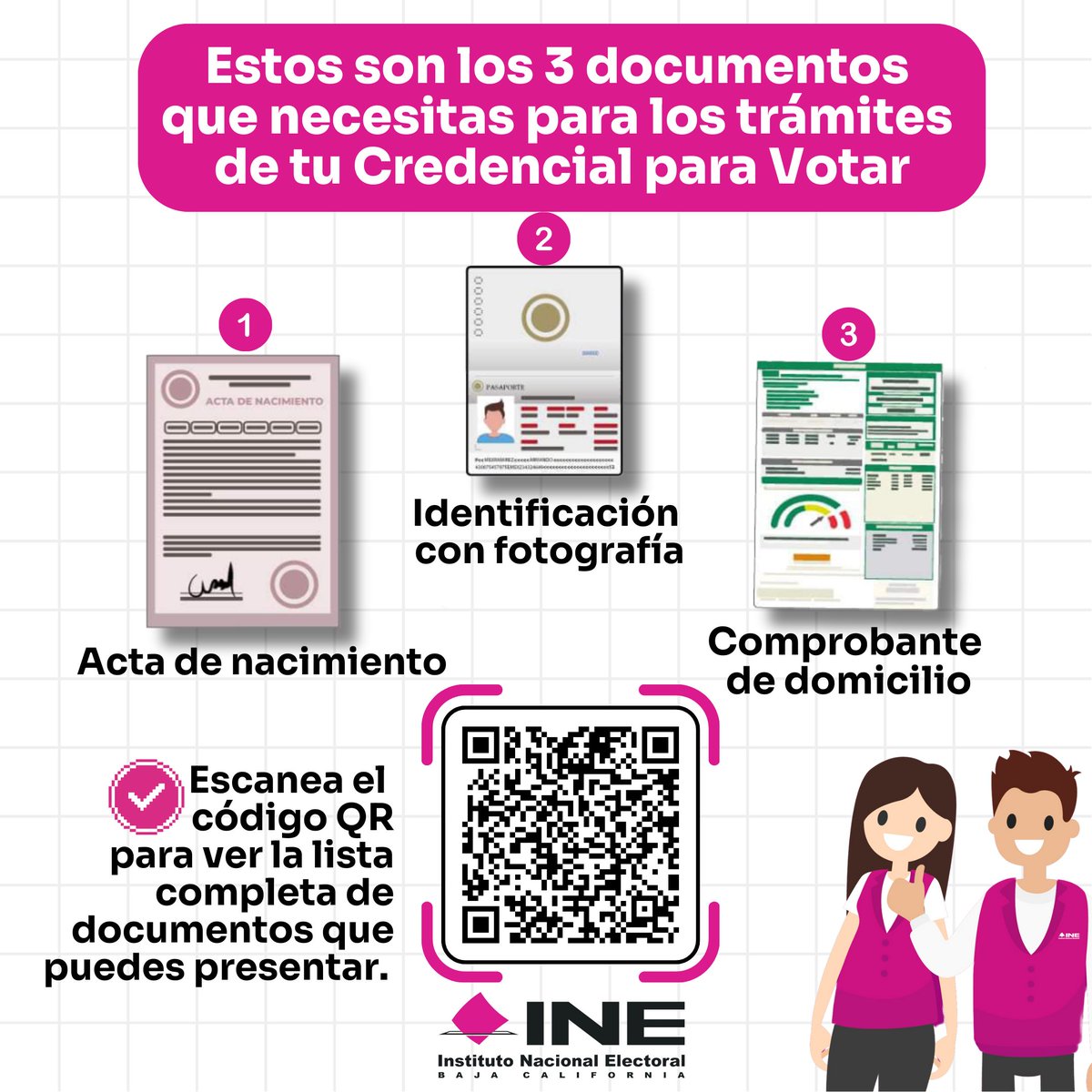 🪪✅Para tramitar tu #CredencialParaVotar, estos son los documentos que vas a necesitar ⬇️
bit.ly/2AsUtNN