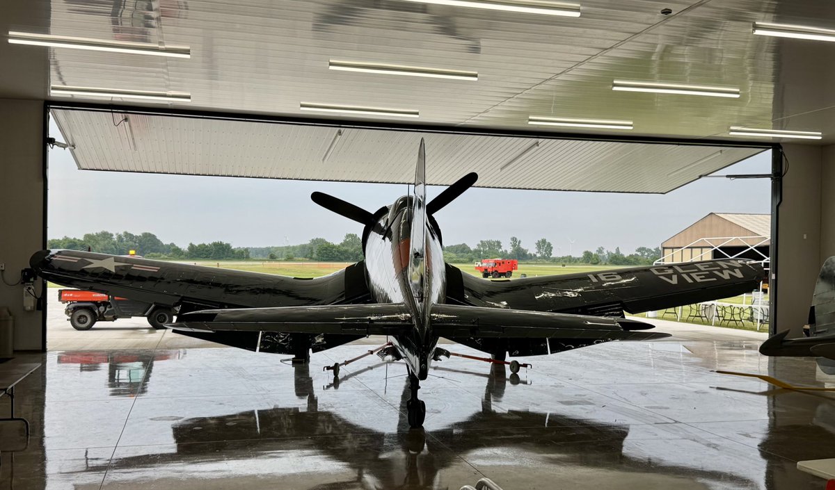 Caught a peek of a rare FG-1D Corsair today at a small town airport today.