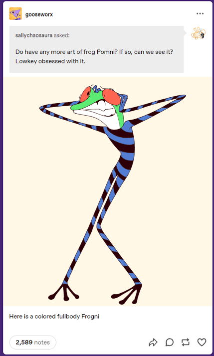 Vermilion1814's tweet photo. Spoilers❕️

.
.
.
.
.
.
.
Diseño beta de Pomni || El amigo de Jax

Pomni's beta desing || Jax's friend

#TheAmazingDigitalCircus https://t.co/IJBUSofNy4