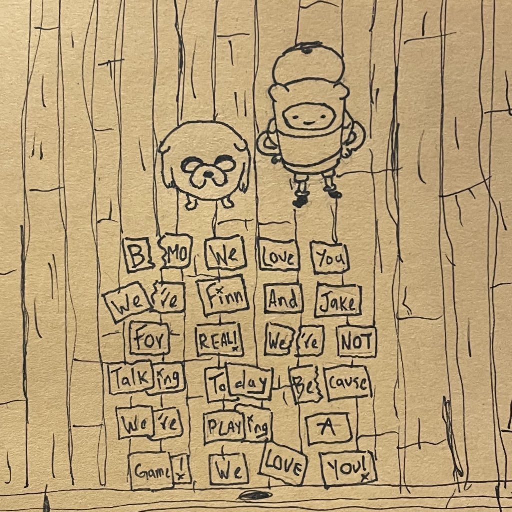 poorly drawn adventure time tweet media