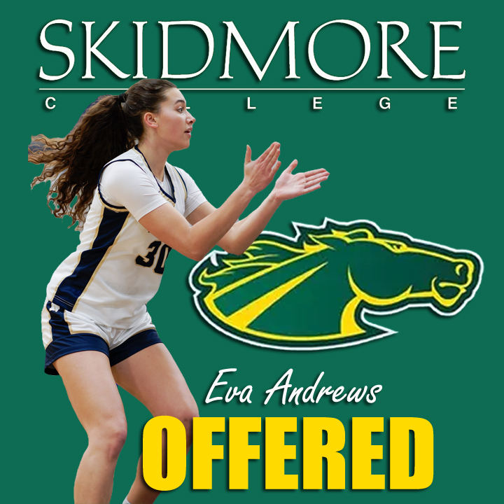 EvaAndrews44's tweet image. After a great visit, I&apos;m honored to receive an offer from @SkidmoreWBB! Thank you @CoachBostick15 for this awesome opportunity! #GoTbreds