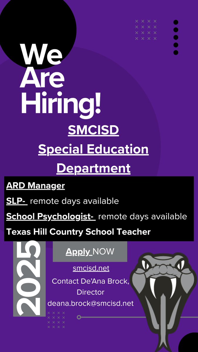 Help us find our next team members! Please share, share and share. We have an amazing team and would love to have you join us!