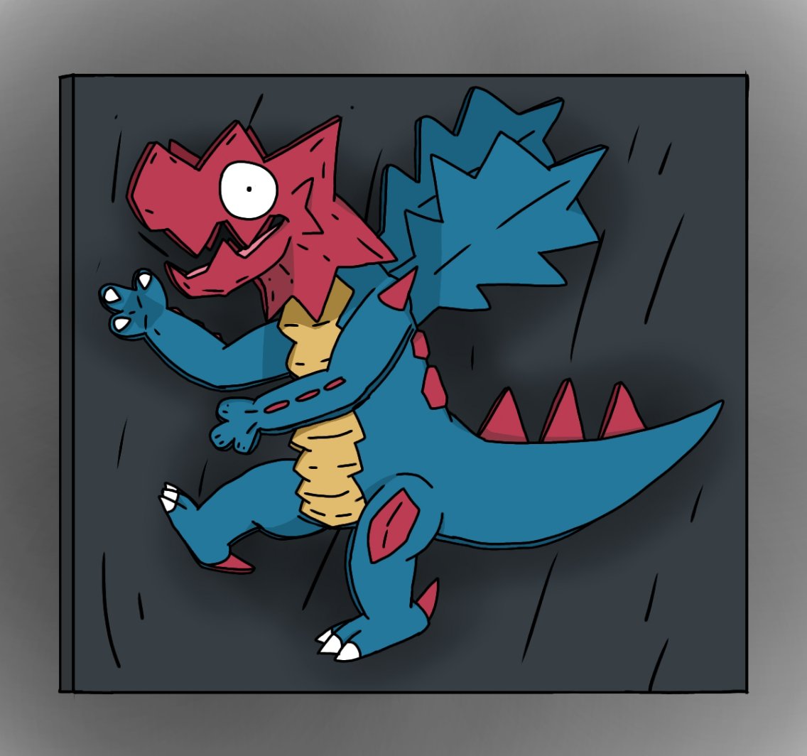 Druddigon621's tweet image. Druddigon(me) flattened by a metal plate 

#Druddigon #Flattening
