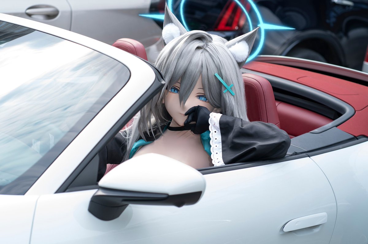 “老师，今天也辛苦了，还请上车，我们一起出去散散心”
📷：<a href="/salvia_nica/">Salvia🍀</a>
#BlueArhcive #砂狼シロコ 
#kigurumi #着ぐるみ