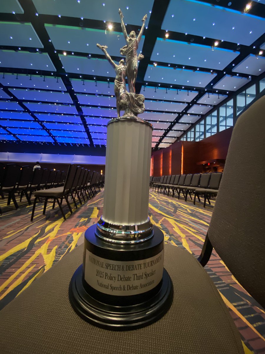 Big news and big trophies! Madeleine Priest was the 3rd overall speaker out of 380 contestants from across the country!