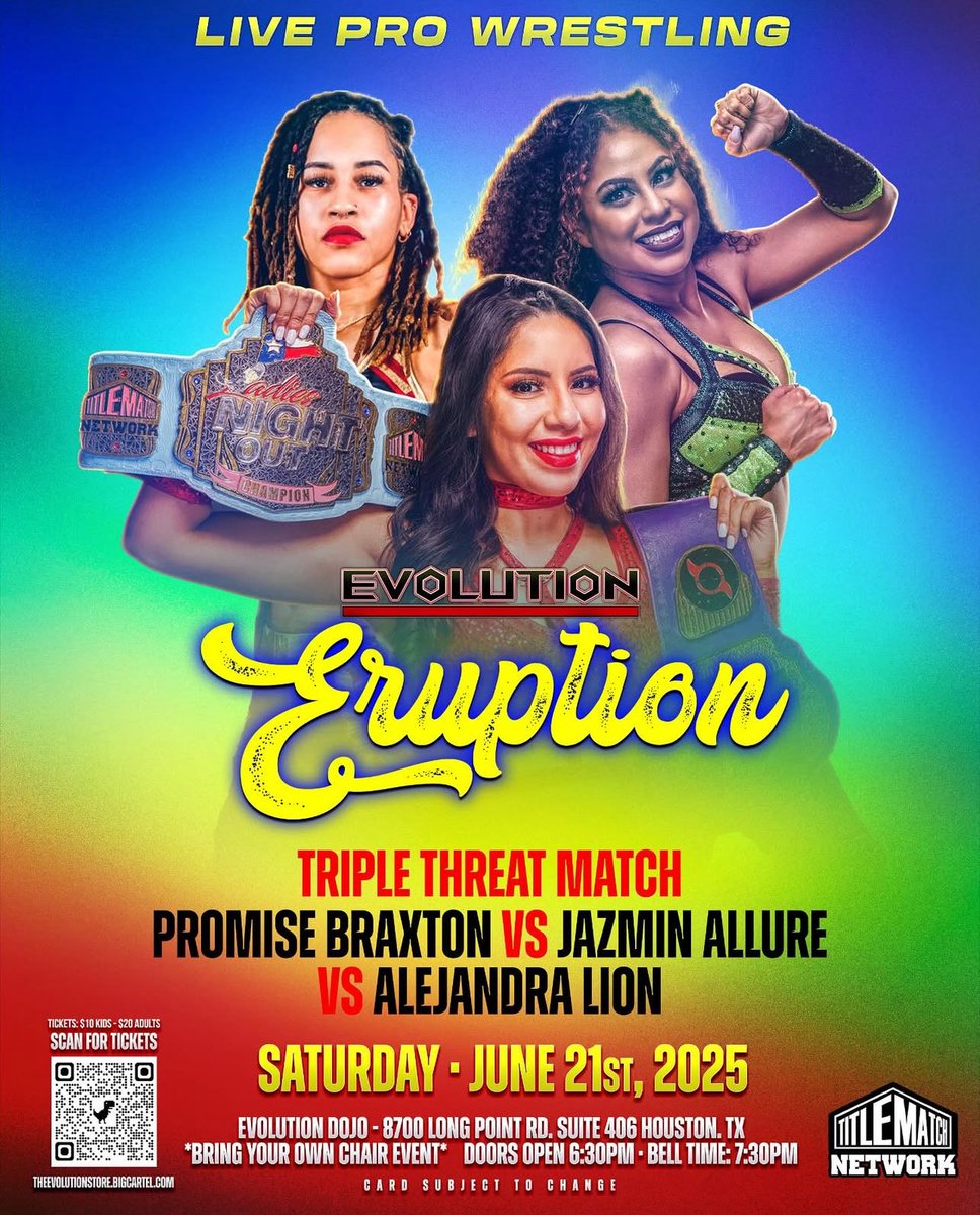 La Leona (@ale_thelion) on Twitter photo HOUSTON TX
It’s been awhile since I been in town, but tomorrow that changes!!!
I will see yall tomorrow at <a href="/Evolutiondojo_/">Evolutiondojo</a> <a href="/TitleMatchWN/">Title Match Network</a> HOUSTON TX
It’s been awhile since I been in town, but tomorrow that changes!!!
I will see yall tomorrow at <a href="/Evolutiondojo_/">Evolutiondojo</a> <a href="/TitleMatchWN/">Title Match Network</a>