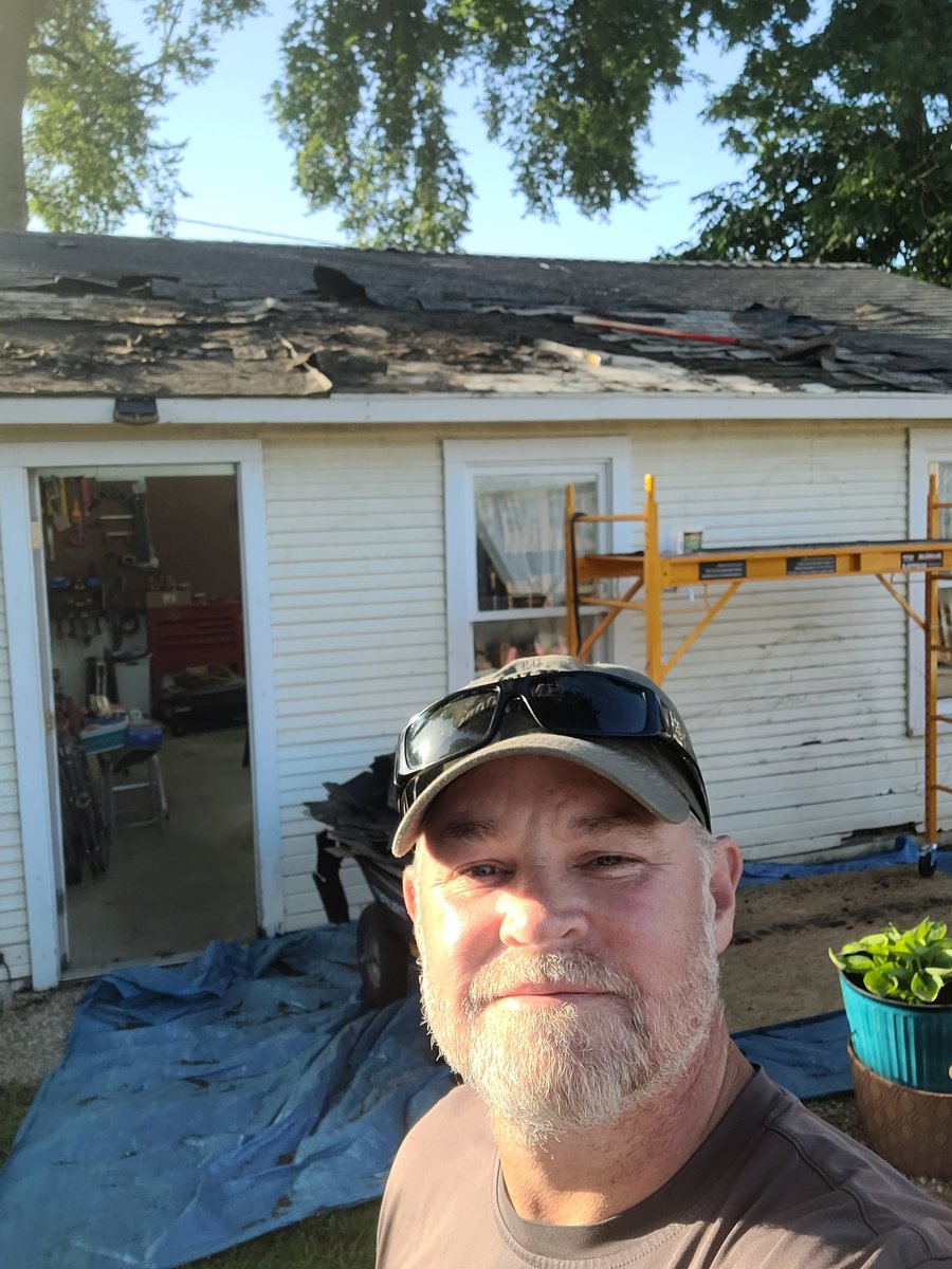 I picked a heat streak to get on the garage roof!