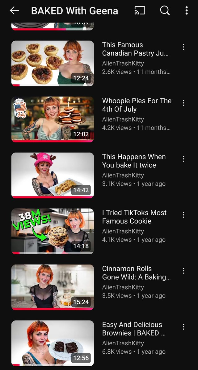 Making an episode list for next run of BAKED with Geena - what things should we bake this time?!