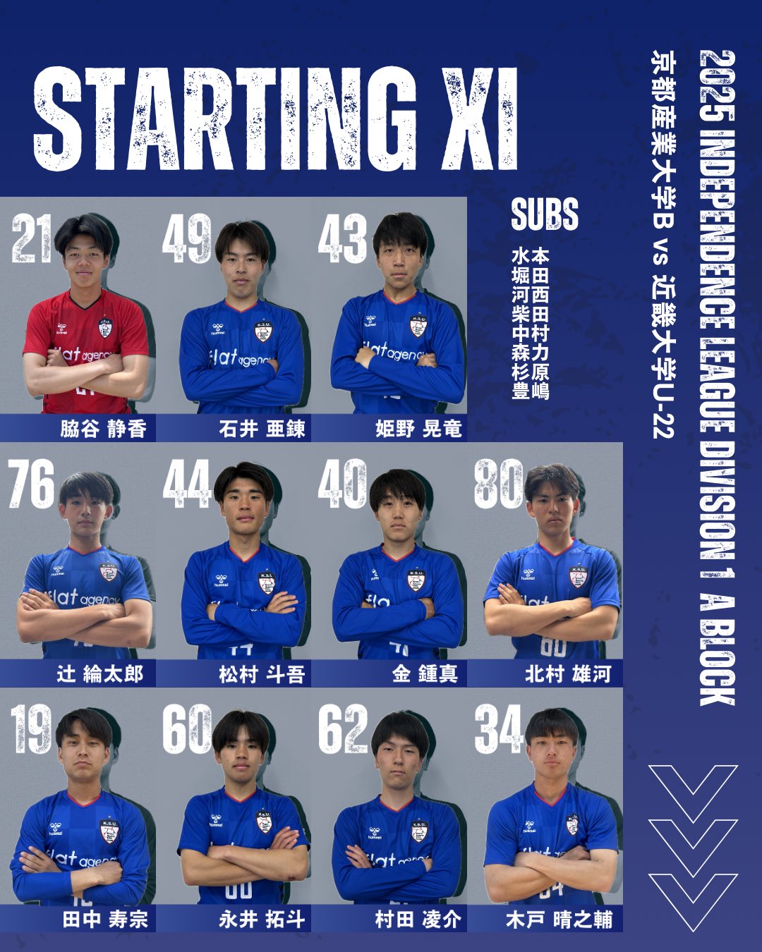 タクヤ　京都産業大学体育会サッカー部　ユニフォーム Game Photo】 ⁡ 7月2日に行われた ⁡ Iリーグ2022【関西】 E