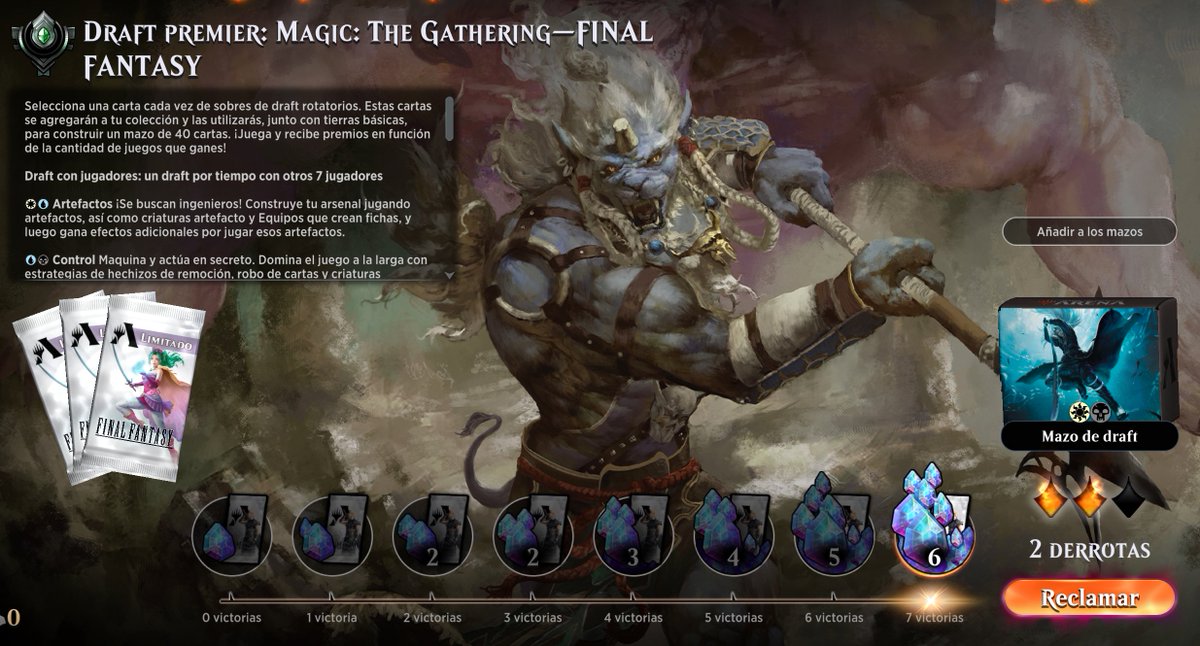 🏆#4 (7-2) Draft #FinalFantasy.  

No se si ⚫️⚪️ será una estrategia poderosa en este limitado, pero yo actualmente ¡es lo que más juego!

La sinergia de equipos+artefactos es brutal, y son mazos y tempo oriented... ¡me encanta!

  <a href="/limiteddecks/">Limited Decklists 🏆</a> <a href="/RebellionMTG/">Rebellion MTG</a> #MTGFinalFantasy