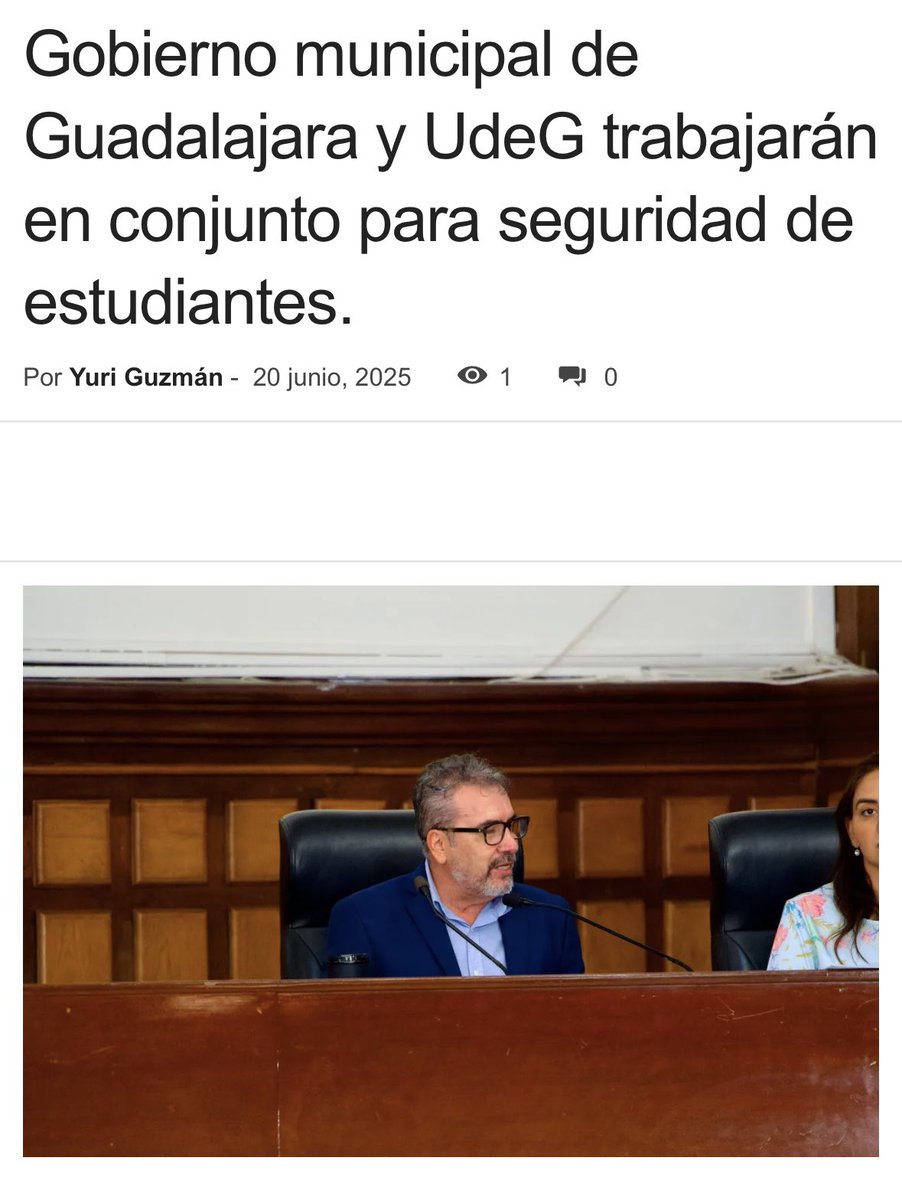 Karla Planter (@karlaplanter1) on Twitter photo Ayer, el Cabildo del <a href="/GuadalajaraGob/">Gobierno de Guadalajara</a> aprobó la creación del Consejo Municipal de Senderos Seguros, una gran noticia que pone al centro la seguridad de nuestras y nuestros estudiantes. 🙌🏼
Este Consejo ayudará a fortalecer las rutas seguras hacia preparatorias, módulos y centros Ayer, el Cabildo del <a href="/GuadalajaraGob/">Gobierno de Guadalajara</a> aprobó la creación del Consejo Municipal de Senderos Seguros, una gran noticia que pone al centro la seguridad de nuestras y nuestros estudiantes. 🙌🏼
Este Consejo ayudará a fortalecer las rutas seguras hacia preparatorias, módulos y centros