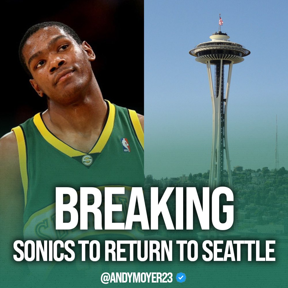 andymoyer23's tweet image. BREAKING: The Sonics are BACK. NBA expansion announcement coming after 2025 season, per sources.