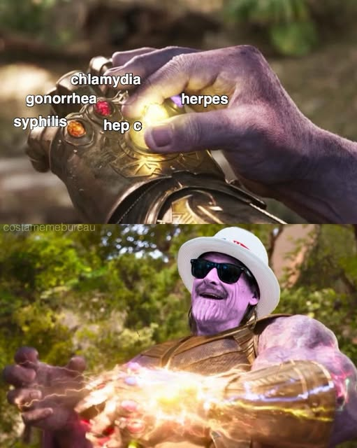 He has assembled the infinVD gauntlet 😳