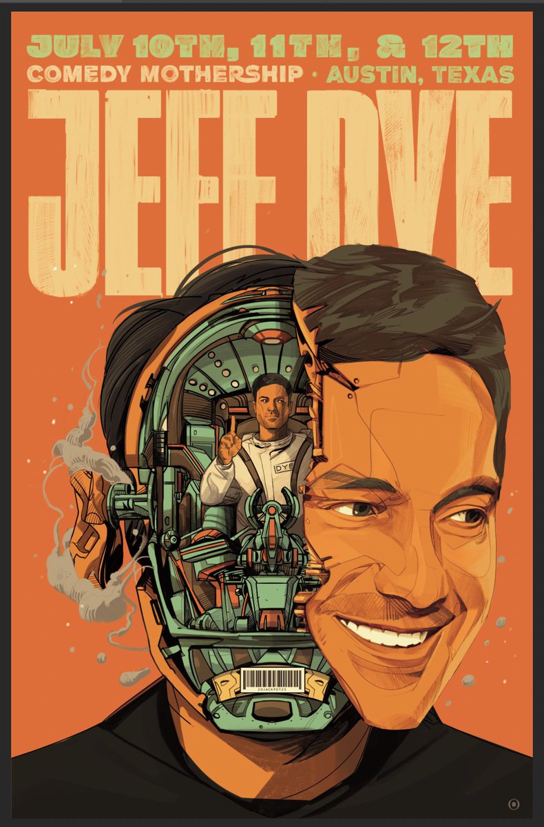 Jeff Dye (@jeffdye) on Twitter photo July 10th 11th and 12th AUSTIN Texas!! <a href="/joerogan/">Joe Rogan</a> ‘s one and only <a href="/comedymothrship/">comedymothership</a> . Pumped for these shows. These posters will ONLY be available for these shows. Art by <a href="/oliverbarrett/">oliverbarrett</a> ! July 10th 11th and 12th AUSTIN Texas!! <a href="/joerogan/">Joe Rogan</a> ‘s one and only <a href="/comedymothrship/">comedymothership</a> . Pumped for these shows. These posters will ONLY be available for these shows. Art by <a href="/oliverbarrett/">oliverbarrett</a> !