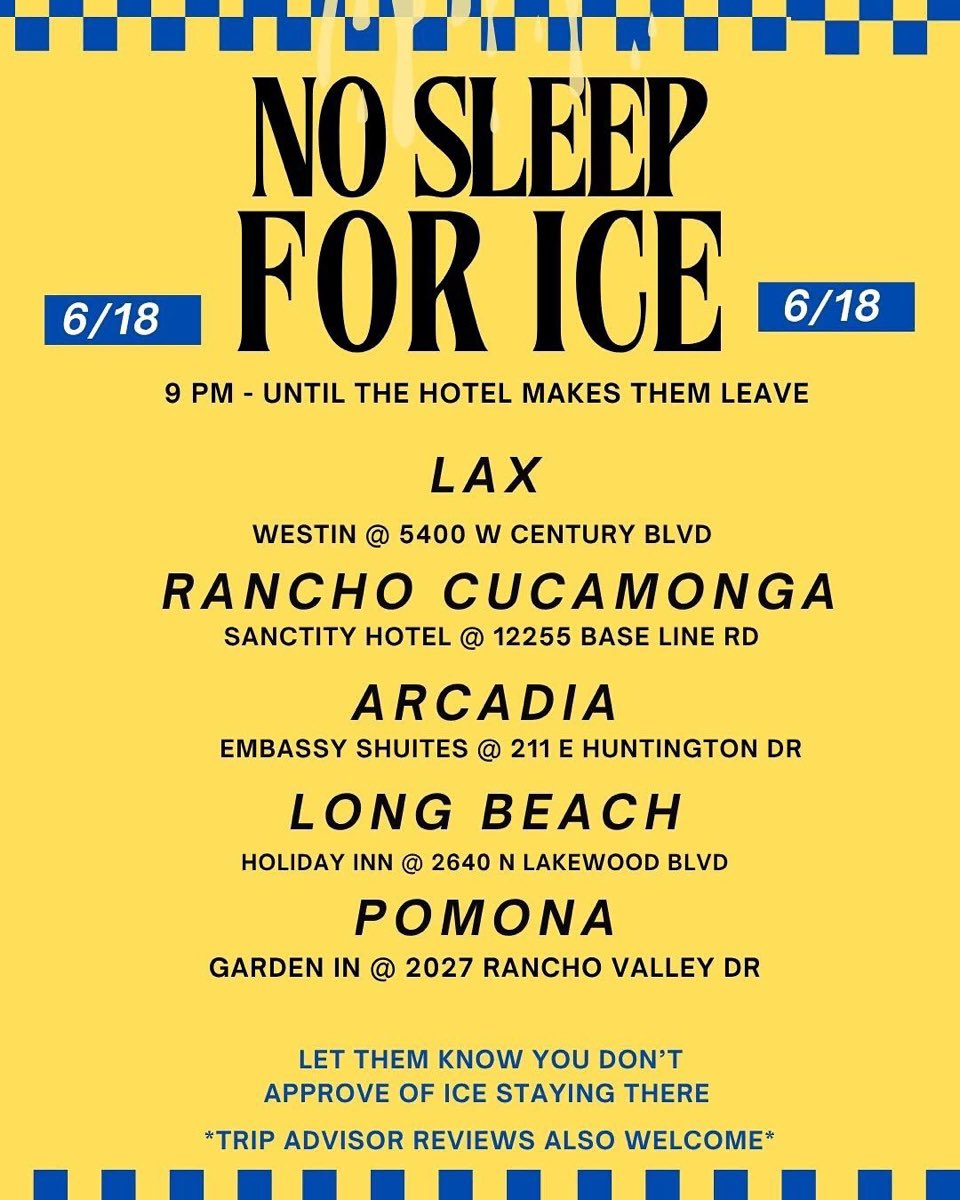 Laura Loomer (@lauraloomer) on Twitter photo The latest radical behavior from the pro-illegal Alien and anti-ICE protesters is coordinated harassment of the hotels where <a href="/ICEgov/">U.S. Immigration and Customs Enforcement</a> agents are staying.
They say “you should know who you’re sleeping next to.”
Funny, since they don’t want us knowing who the 20 million illegals The latest radical behavior from the pro-illegal Alien and anti-ICE protesters is coordinated harassment of the hotels where <a href="/ICEgov/">U.S. Immigration and Customs Enforcement</a> agents are staying.
They say “you should know who you’re sleeping next to.”
Funny, since they don’t want us knowing who the 20 million illegals
