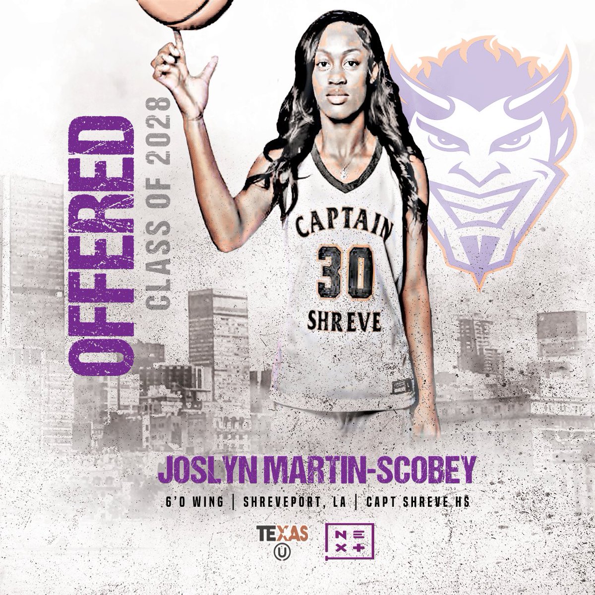 Texas U (@txubasketball) on Twitter photo Congrats to our <a href="/joslyndeanne28/">Joslyn Martin</a> on earning an offer from <a href="/CoachNimz/">Anna Nimz</a> and <a href="/NSUDemonsWBB/">NSU Women's Hoops</a> ‼️ Top 28’ in Louisiana and soon to be established on a National level, we are excited for this prospect.. Buy stock now💯
J, your <a href="/TXUBasketball/">Texas U</a> fam sees you..
#TXUFam🖤🧡 Congrats to our <a href="/joslyndeanne28/">Joslyn Martin</a> on earning an offer from <a href="/CoachNimz/">Anna Nimz</a> and <a href="/NSUDemonsWBB/">NSU Women's Hoops</a> ‼️ Top 28’ in Louisiana and soon to be established on a National level, we are excited for this prospect.. Buy stock now💯
J, your <a href="/TXUBasketball/">Texas U</a> fam sees you..
#TXUFam🖤🧡