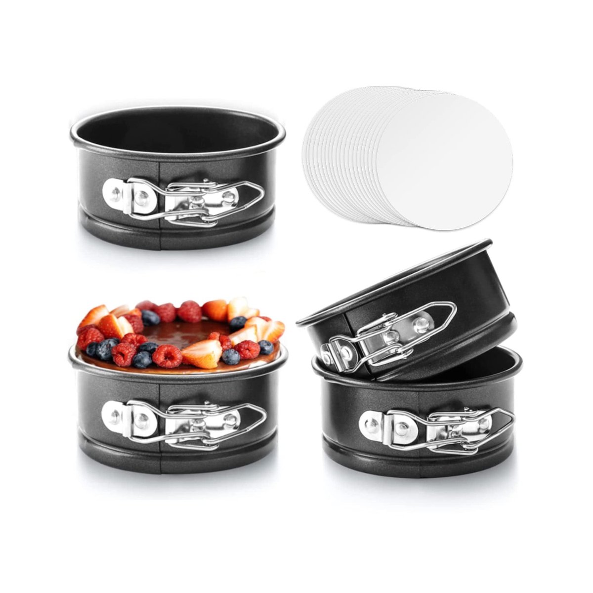 TopKitchensdeal's tweet photo. Mini cheesecakes, anyone? 🤩
Get these HONGBAKE 4" Springform Pans for just $22.79 (12% off!)!
Originally more, these nonstick pans w/ parchment liners are a steal!
Grab yours before it’s gone! Snag this deal: 🔥
https://t.co/b0dqpe7ZH3
#MiniCheesecake #BakingDeals #SpringformPans #Ad