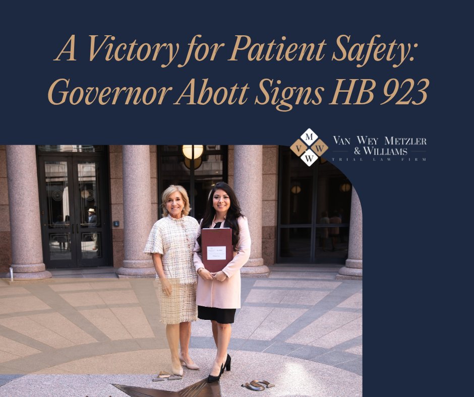 Today, we celebrate a win—not just in the legislature, but for every patient who has suffered in silence. Thank you, Rep. Cassandra Hernandez, for your relentless advocacy.

#PatientSafety #M #edicalMalpracticeReform #HealthcareAccountability #VanWeyLaw #VWMWLaw #casfortx